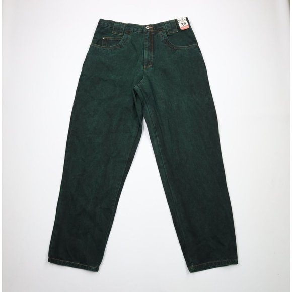 Deadstock Vtg 90s Streetwear Mens 36x34 Acid Wash Big Pocket Relaxed Fit Jeans